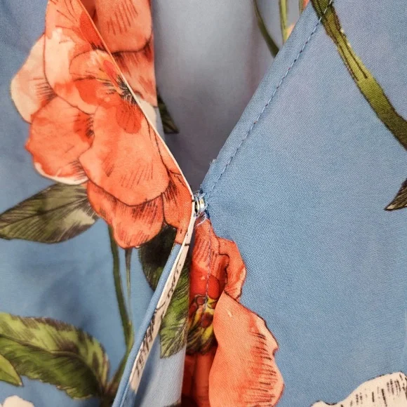 Parker Sheridan Maritime Wildflower Wrap Blouse - Picture 3 of 11